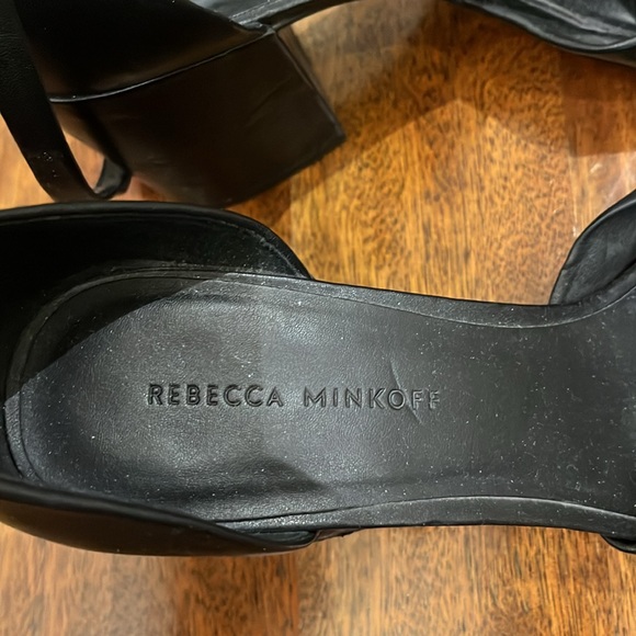 Rebecca Minkoff black chunky heel sandals - Picture 3 of 4